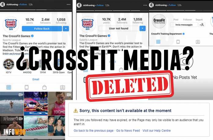 crossfit media redes sociales borradas deleted eliminadas suspendidas