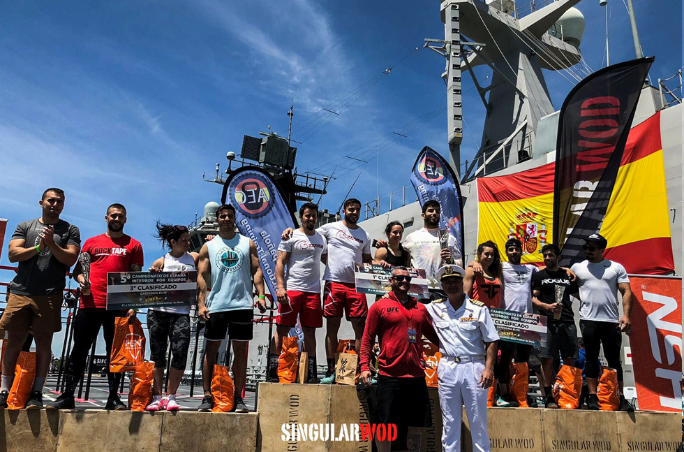interbox rx equipo crossfit 2019 evento barco marina militar rota portaviones