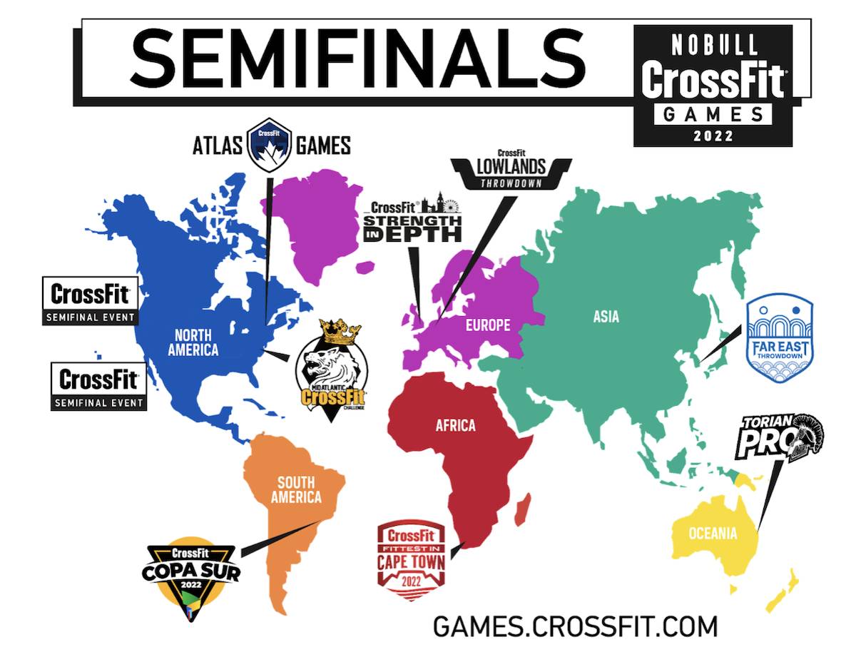 Se dan a conocer las semifinales de los CrossFit Games 2022