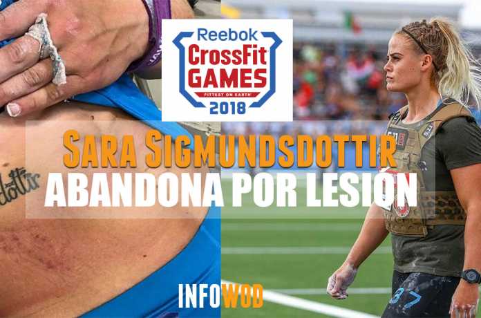 sara sigmundsdottir abandona se retira por lesion crossfit games 2018